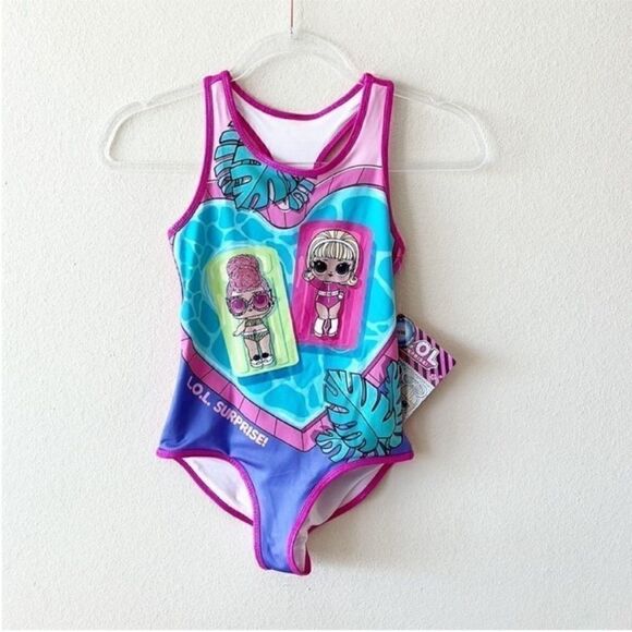 LOL Surprise Drag Racer and Yacht BB One Piece Swimsuit - Picture 1 of 9